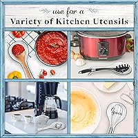 Vista 6 de Home Acre Designs Spoon Rest For Kitchen Counter & Stove Top - White Ceramic Spoon Holder for Cooking & Counter Protection - Essential Kitchen