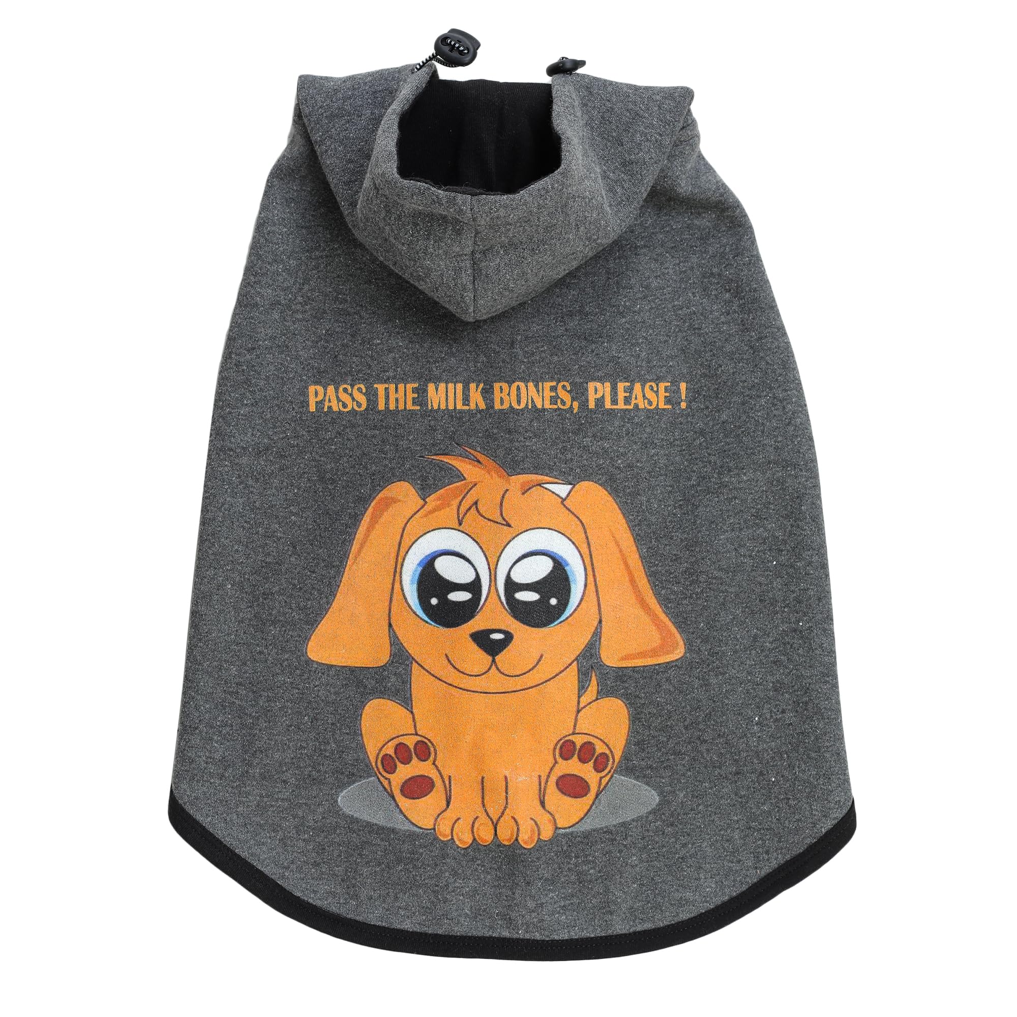 Barks & Wags Dog Hoodie (M, Anthra Grey - Pass The Milk Bones Please!) (B0CXN394X3) Amazon Price History, Amazon Price Tracker