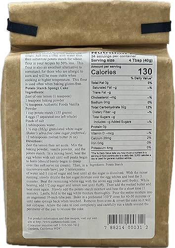 Miniatura 2 de Authentic Foods Almidón de patata - 3 lb