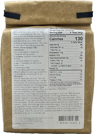 Authentic Foods Potato Starch - 3 lb