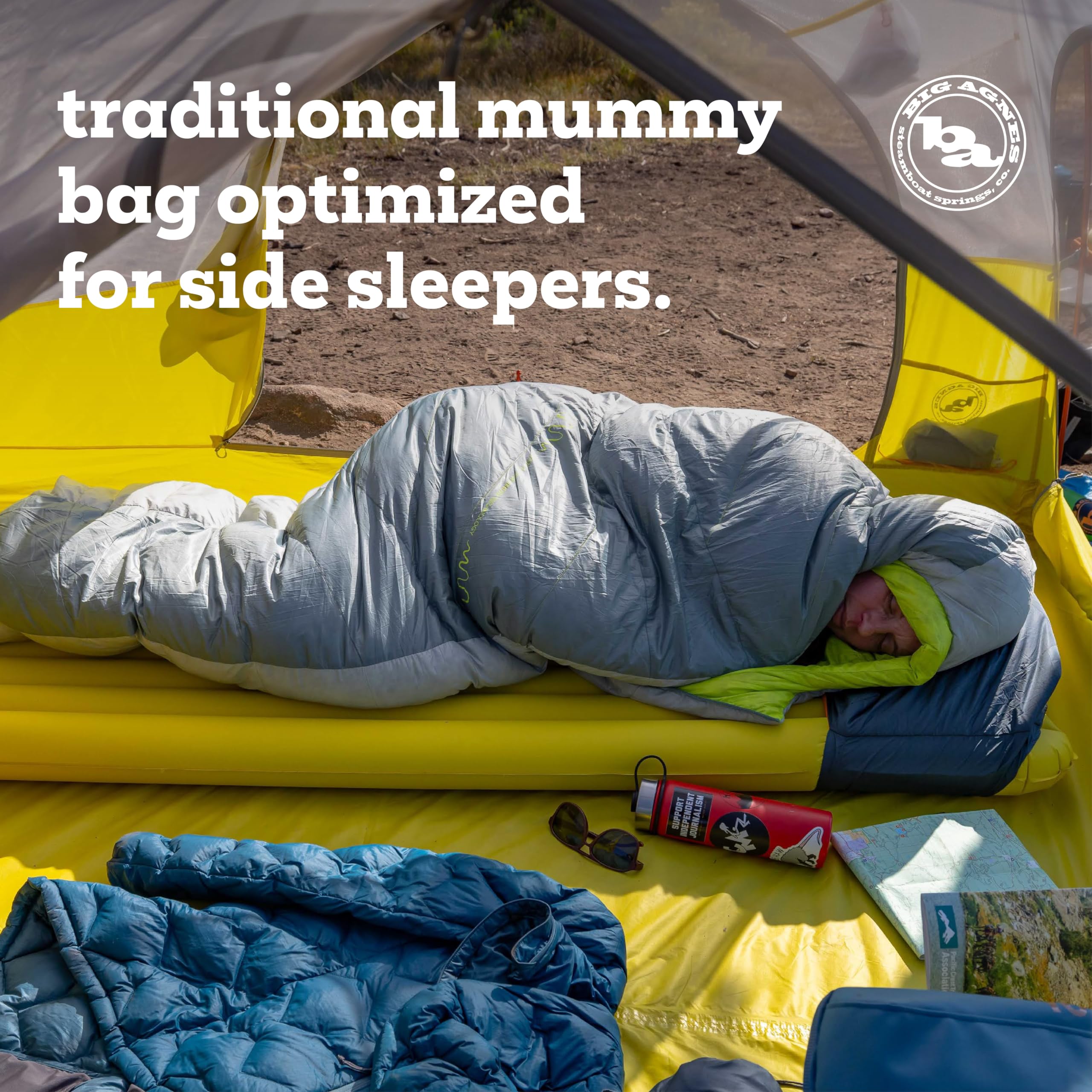 Big Agnes Sidewinder - Seitenschläferschlafsack, 650 DownTek, leicht