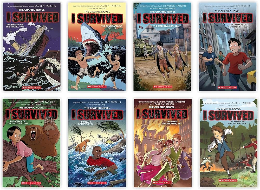 I Survived Graphic Novels #1-8 Graphix Books series | Amazon.com.br