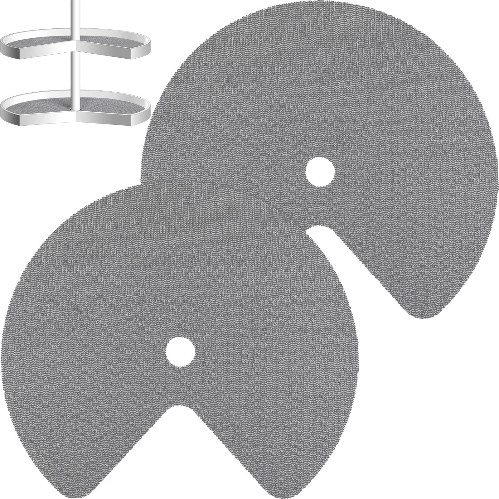 Round Heavy Duty Eco Cork Foam Liner Matting for Lazy Susans or Kitchen Drawers and