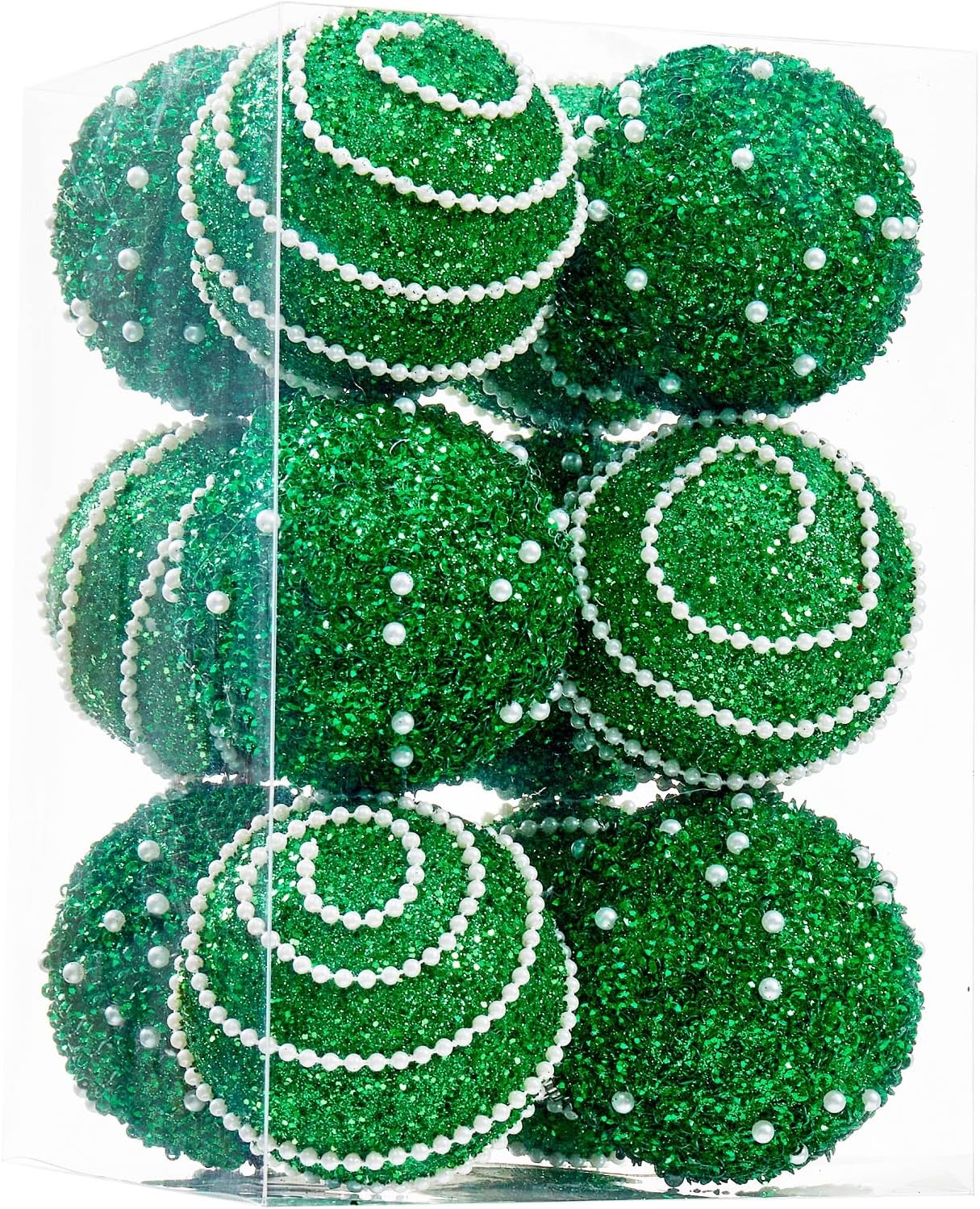 ChrisWish Fruit Green Christmas Ball Ornaments, Christmas