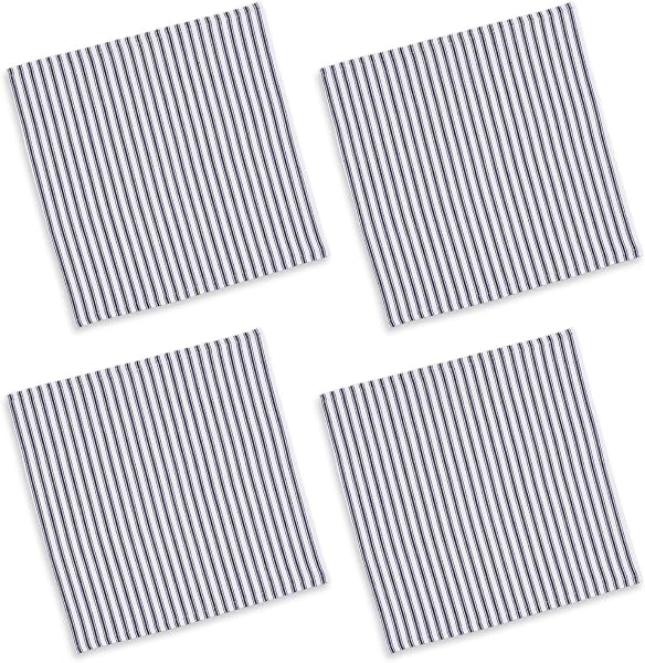 Cackleberry Home 4er Set Streifenservietten 43.2x43.2cm