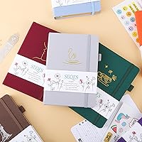 Vista 68 de A5 Bullet Dotted Journal Notebook 160gsm Thick Bleedproof Paper, Lay Flat Binding, 160 Numbered Pages Hard Cover Dot Grid Notebook/Bullet