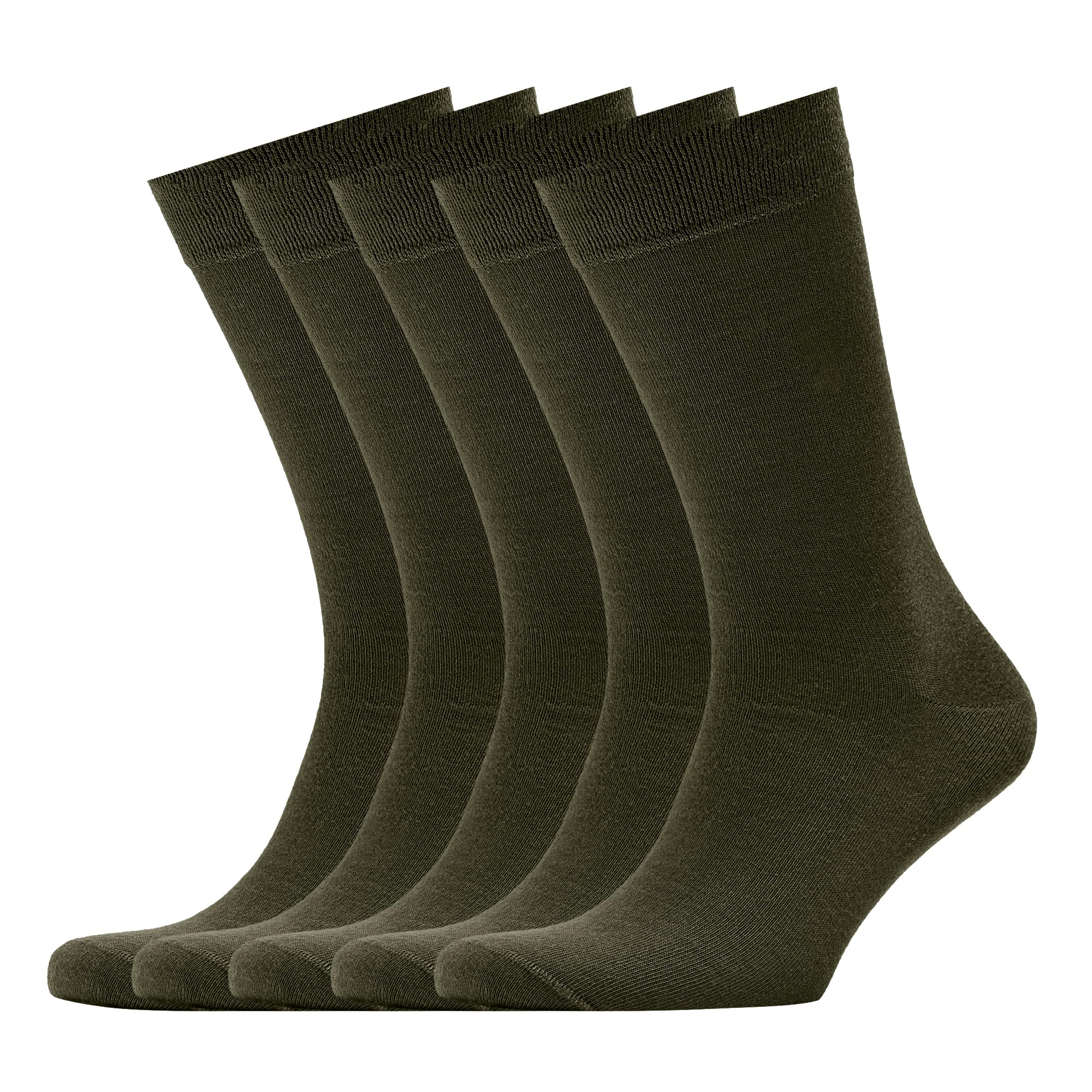 VRD Men's Dress Socks Bamboo Rayon, 5-Pack Crew Socks, Multiple Colors and Designs, Shoe Size 8-13, Gift Box