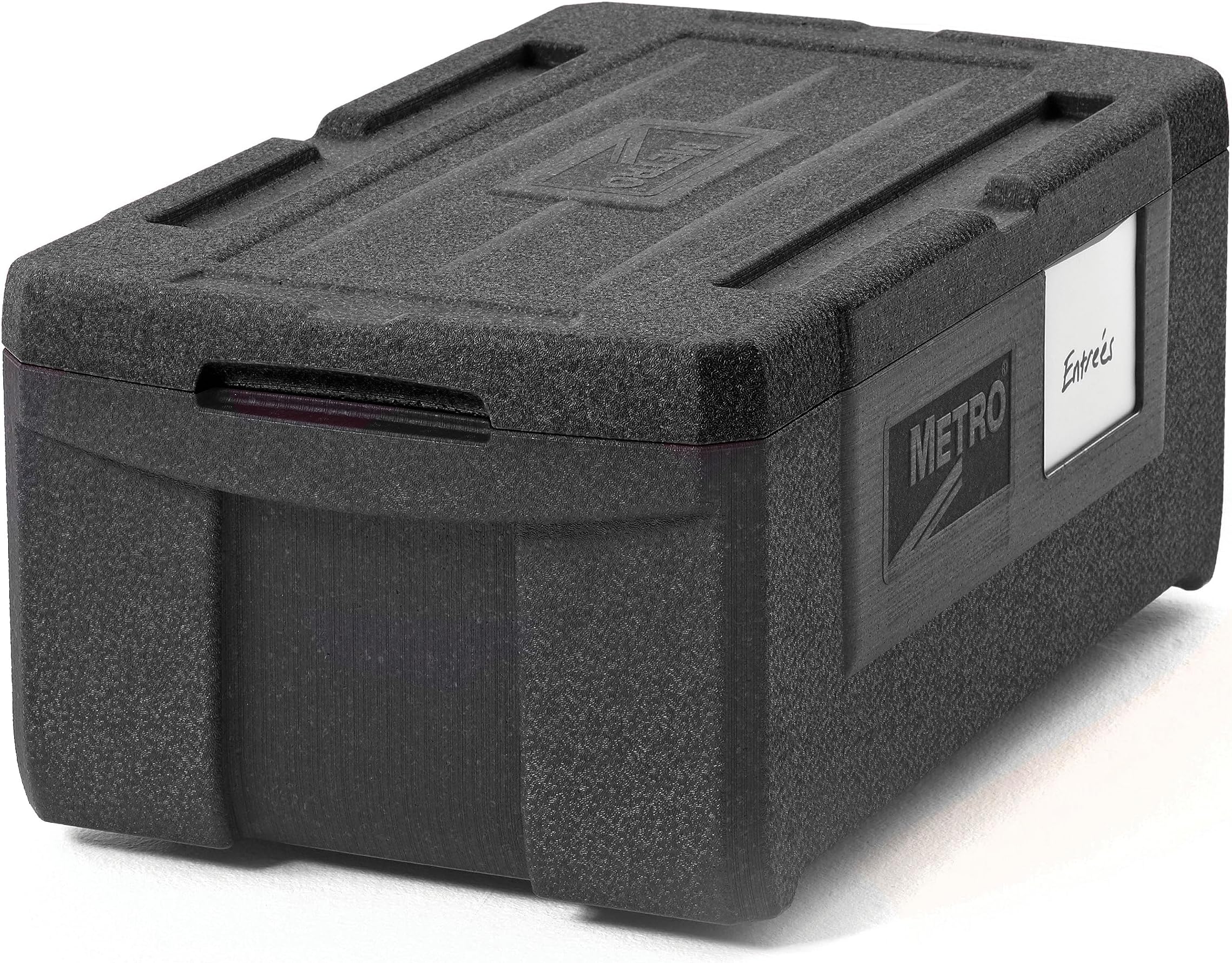 METRO Mightylite ML180-BL Top-Load Insulated Food Carrier - Professional-Grade Multipurpose Pan Carrier, Insulated Cooler and Catering Food Warmer - 30 qt or 3 Pan Capacity - Black