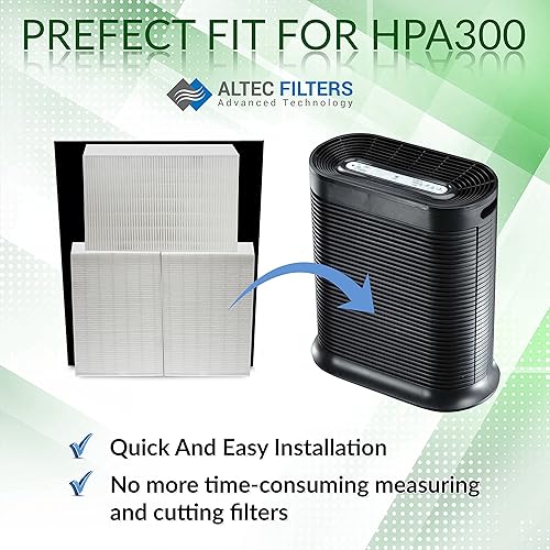 Miniatura 3 de HPA300 - Filtros de repuesto HEPA de alta calidad compatibles con purificador de aire Honeywell, 3 filtros HEPA más 4 prefiltros de carbón activado