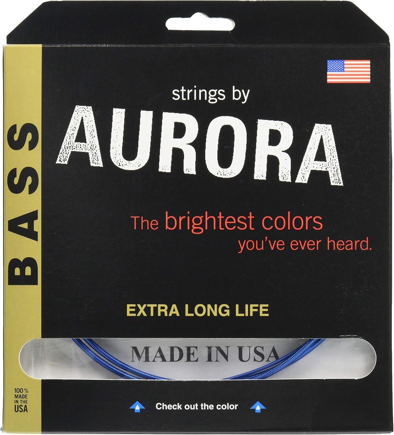 Aurora Bass Strings 4 Gauge Gold