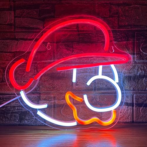 Miniatura 1 de Letreros de neón de anime, Grungelweal LED regulables, decoración de pared para sala de estar, alimentado por USB con interruptor regulable para