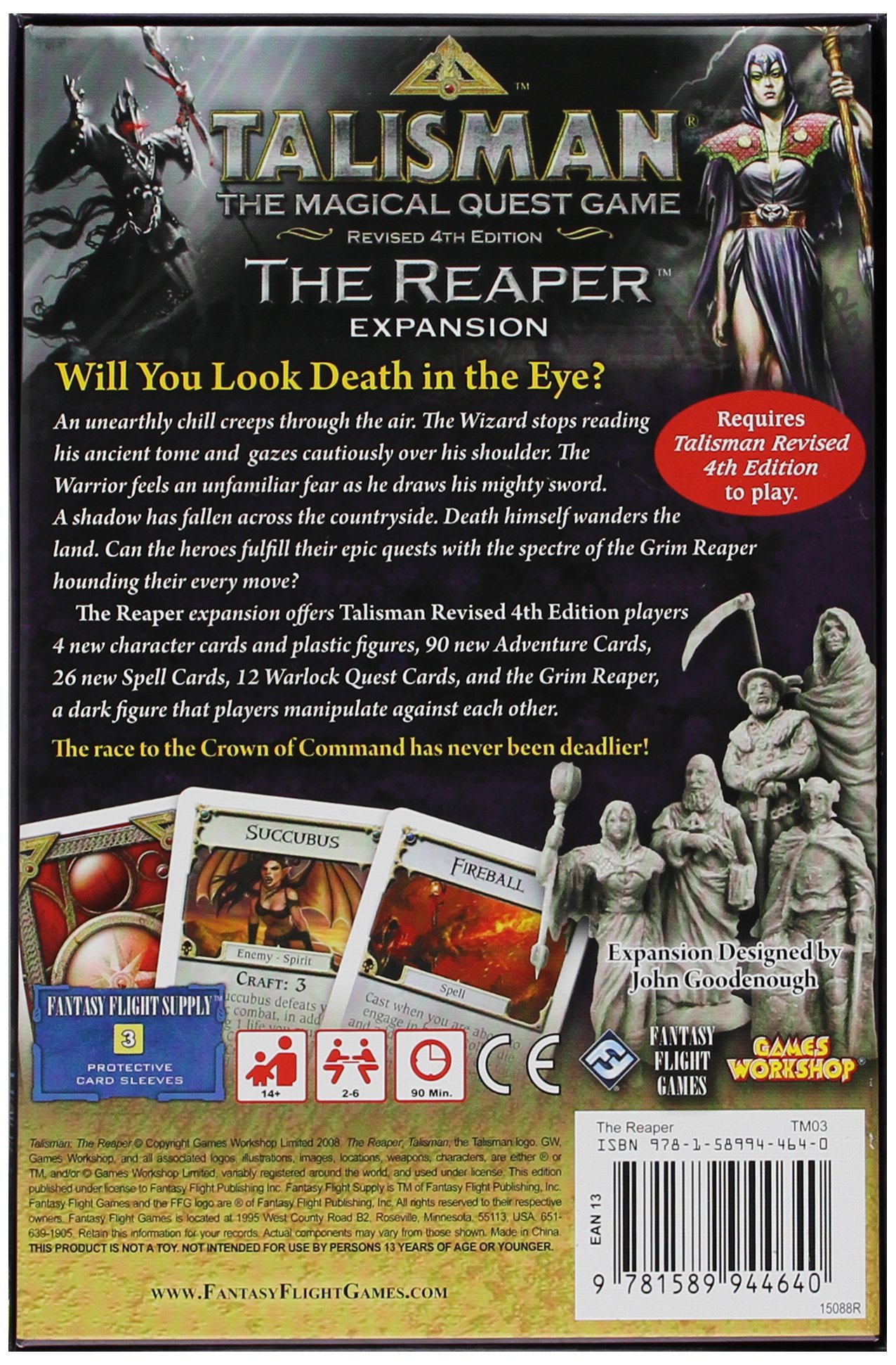 Amazon.com: Talisman 4th Edition: Reaper Expansion : Fantasy Flight Games:  Books