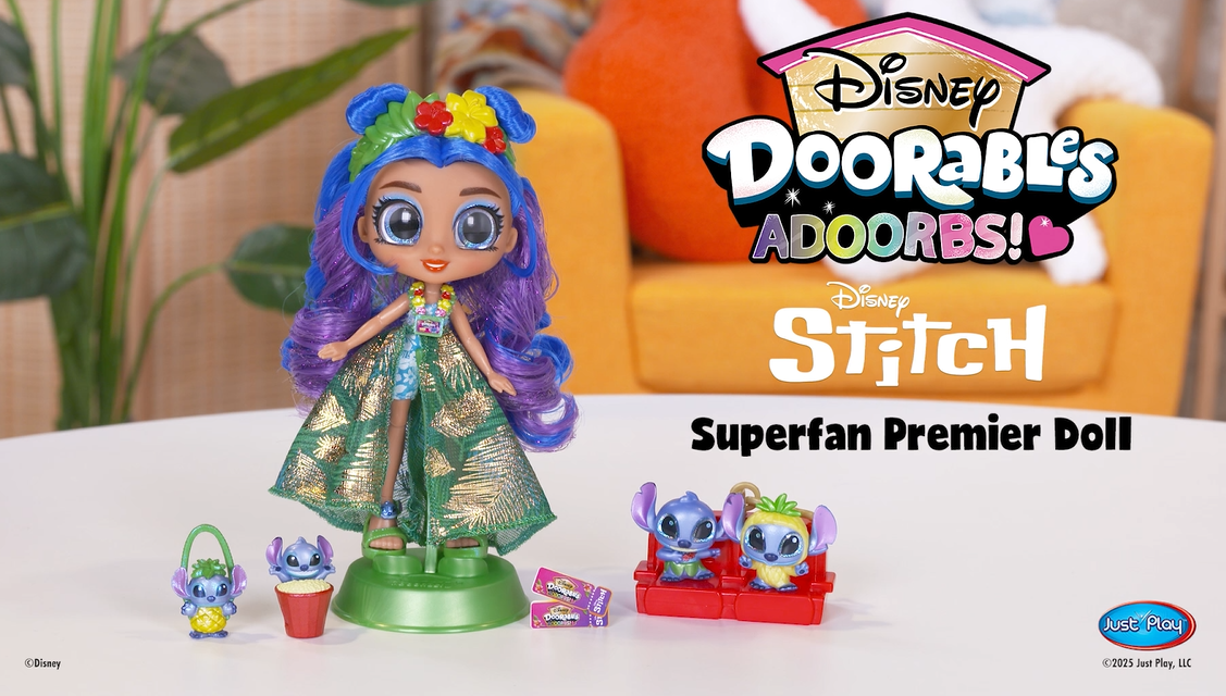 Amazon.com: Disney Doorables ADOORBS Deluxe Stitch Superfan Doll
