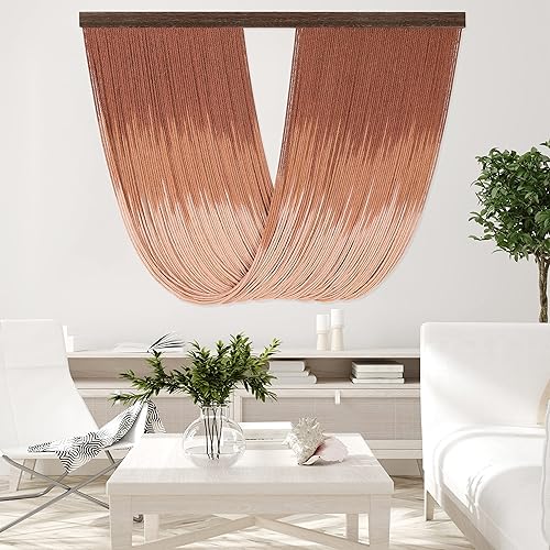 EISKBC macramé para colgar en la pared, decoración de pared de macramé bohemio grande, tapiz de hilo de borla, arte de pared moderno para