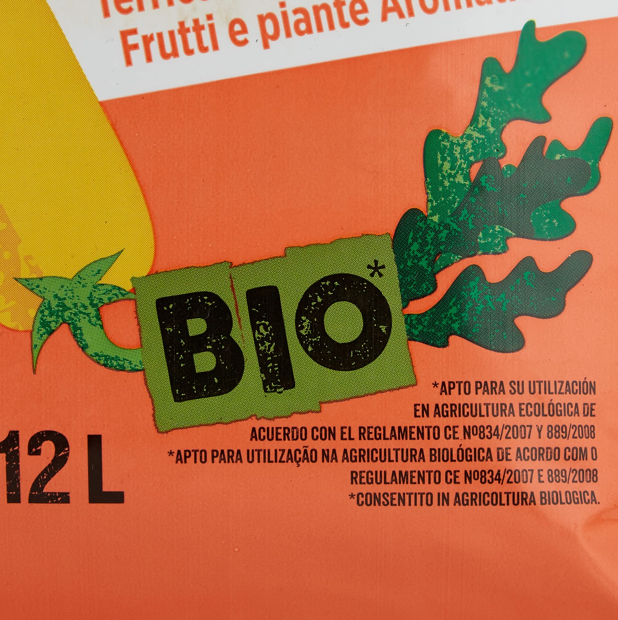 Undergreen Kitchen PASSION Terriccio per Ortaggi, Piccoli Frutti e Piante Aromatiche, Consentito in Agricoltura Biologica, 12 l
