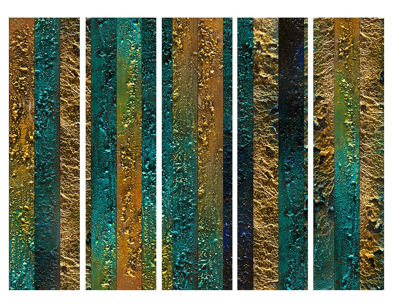 murando - Paravent Décoratif Intérieur à Deux Côtés, Abstrait, 225x172 cm
