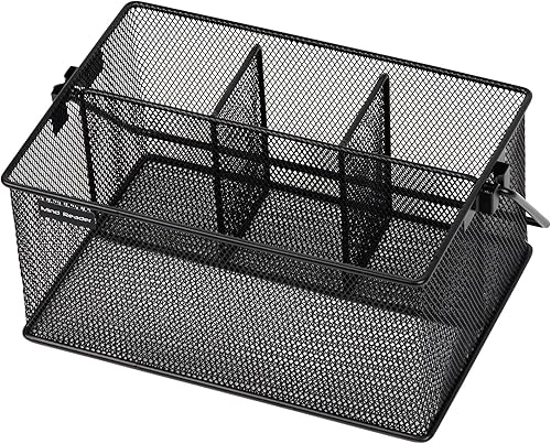 Miniatura 6 de Organizador de cesta de almacenamiento Mind Reader soporte para utensilios de cocina tenedores cucharas cuchillos servilletas perfecto para