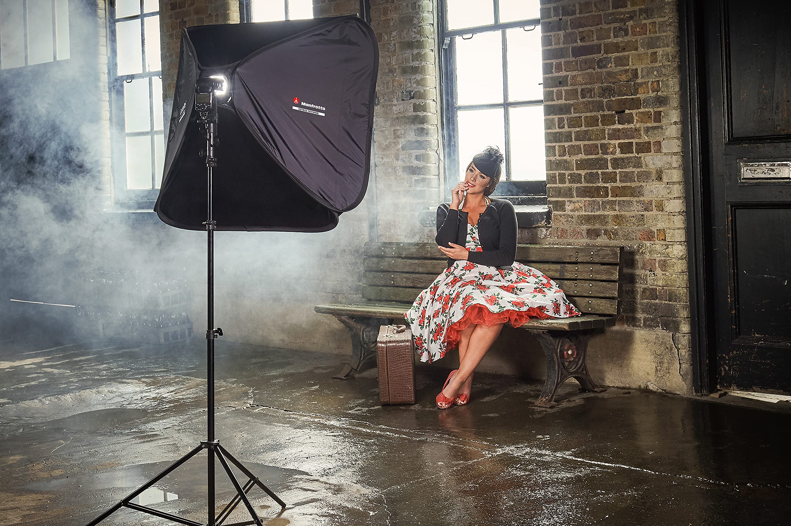 Manfrotto LL LS2438 Softbox 38 x 38 cm con staffa/Attacco per Flash a Slitta