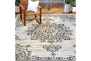 Nicole Miller New York Patio Country Azalea Transitional Medallion Indoor/Outdoor Area Rug