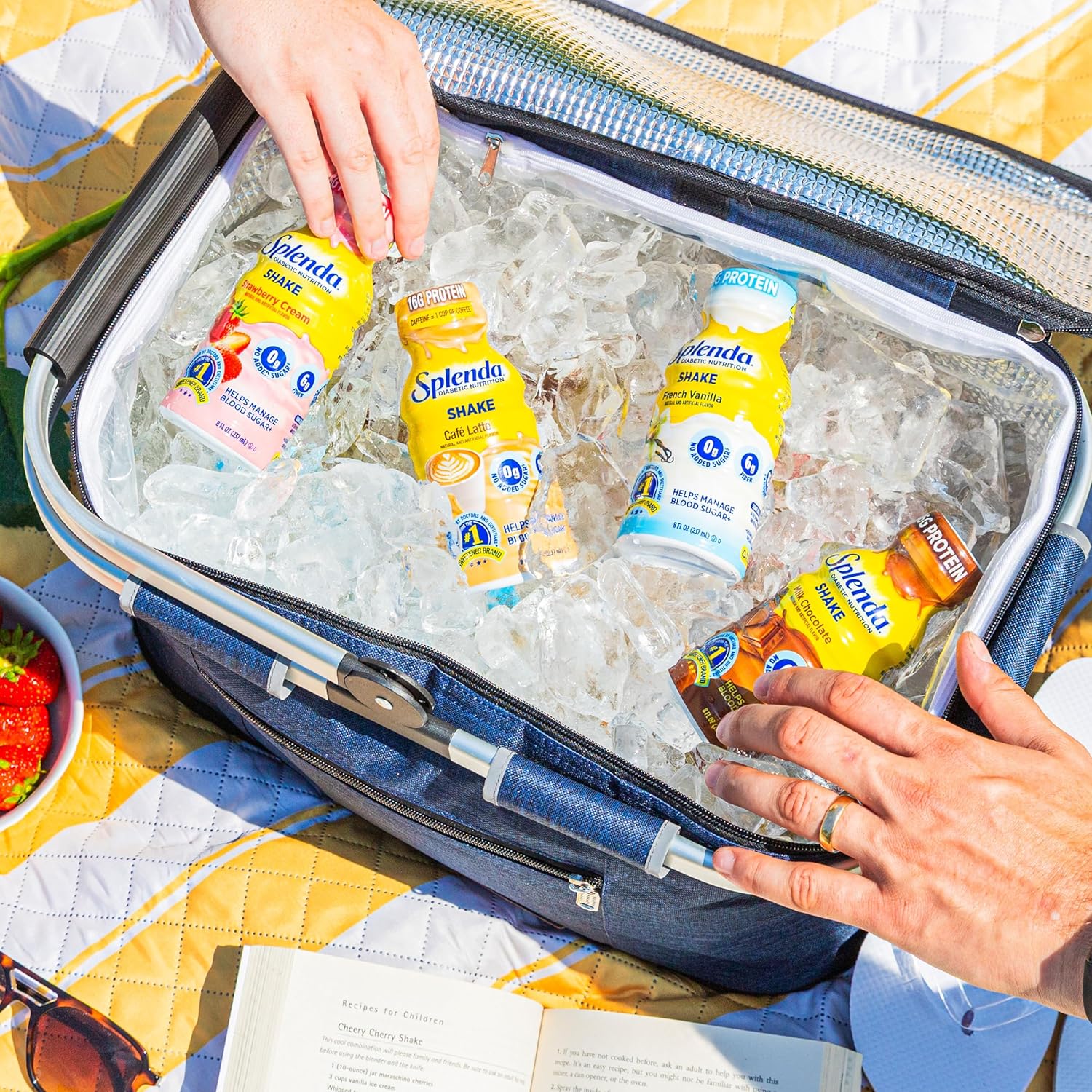 SPLENDA Diabetes Care Shakes - Meal Replacement Shake, 8 Fluid Ounces Per Bottle (French Vanilla, 6 Pack)