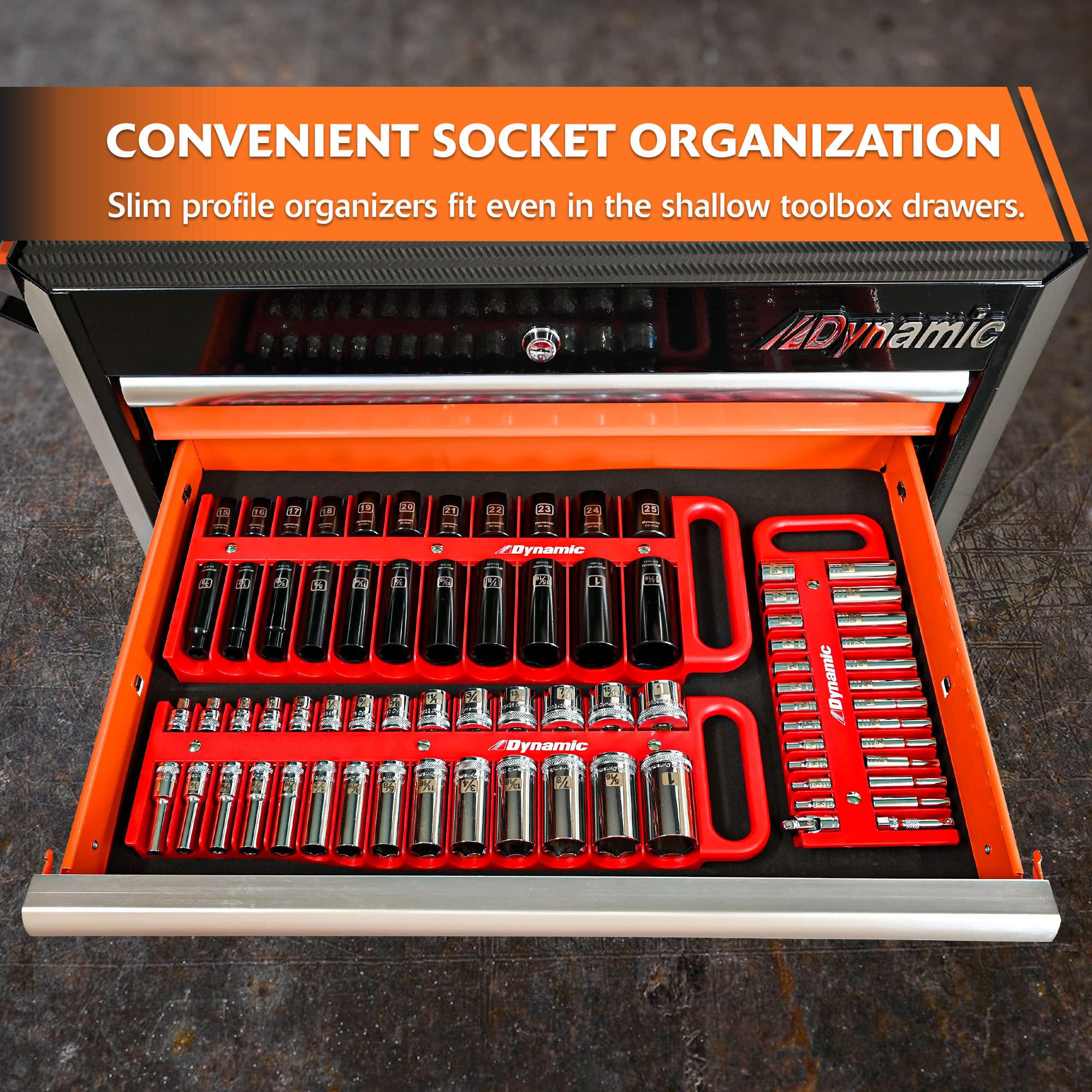 Dynamic Socket Organizer Tray, 1/4