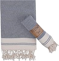 Vista 11 de Evelynen - Juego de 2 toallas de mano turcas para baño y cocina, toallas de mano bohemias con bucles para colgar, para cara, té, plato, cocina