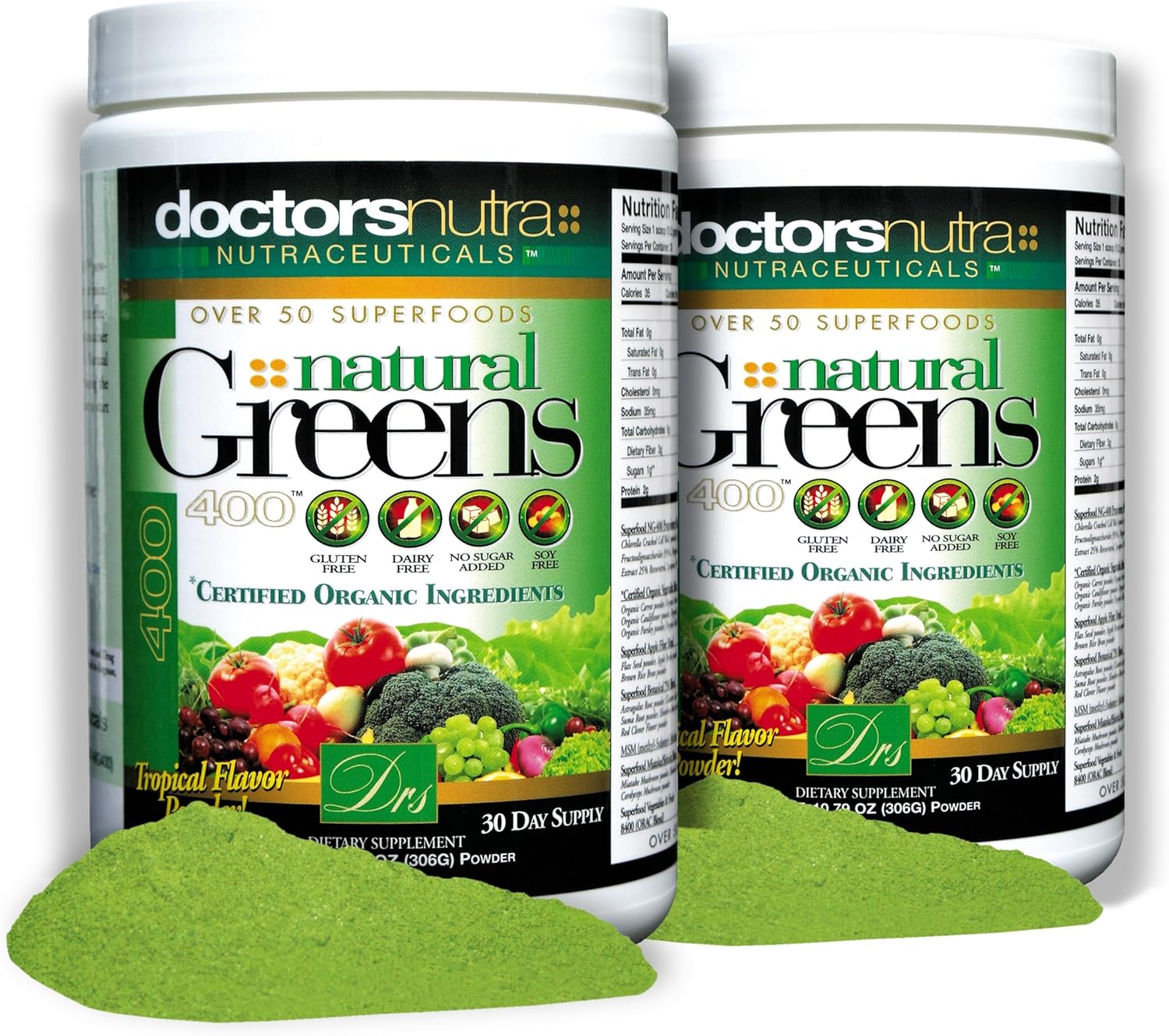 Doctors Nutra Nutraceuticals (Pack of 2) Natural Greens