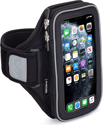Sporteer Entropy E8 - Brazalete para correr, compatible con iPhone 14 Pro Max, 14 Plus, 13 Pro Max, 1211 Pro Max, Xs Max, XR, Galaxy S22 Plus, S21+,