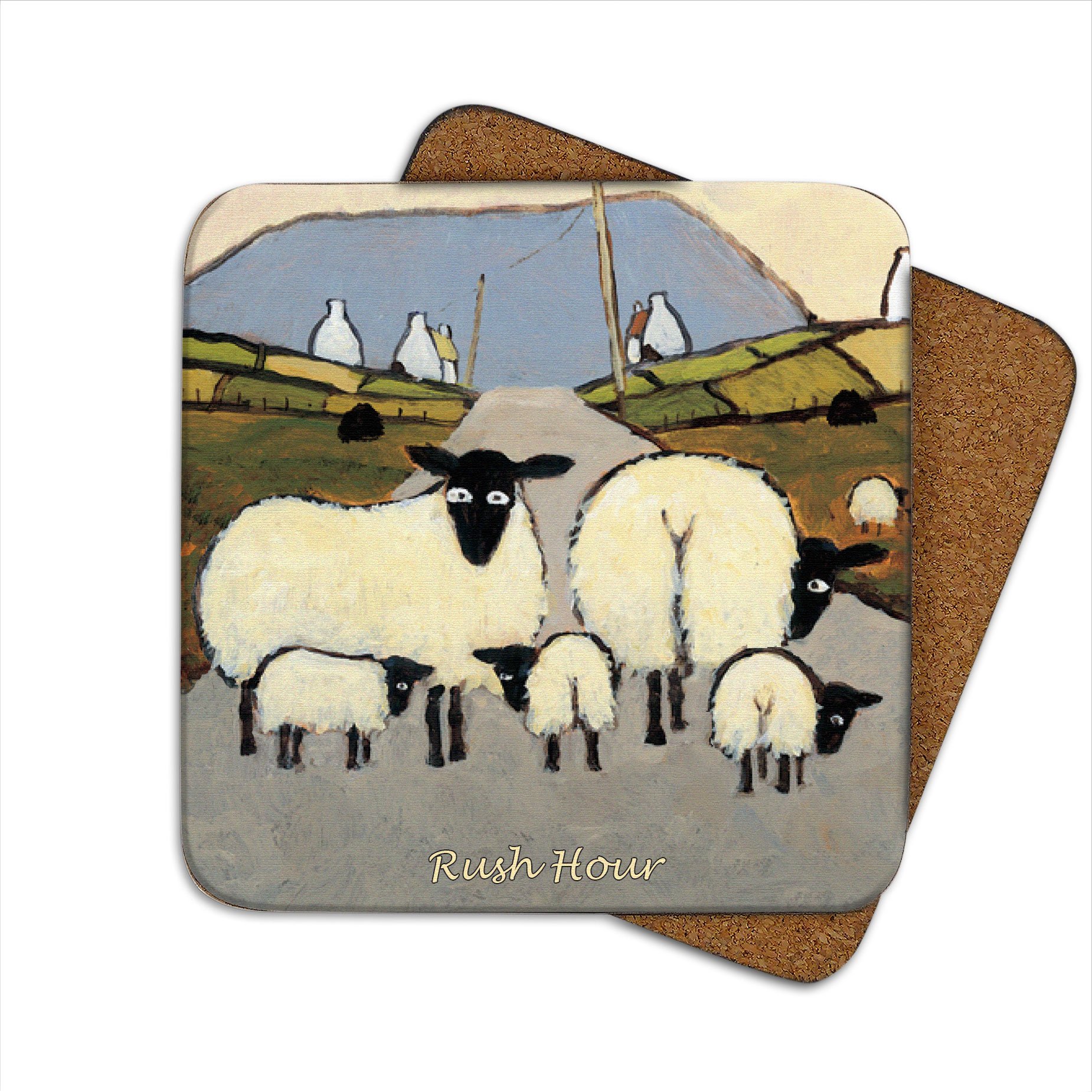 Thomas Joseph Rush Hour Coaster By - Funny Sheep