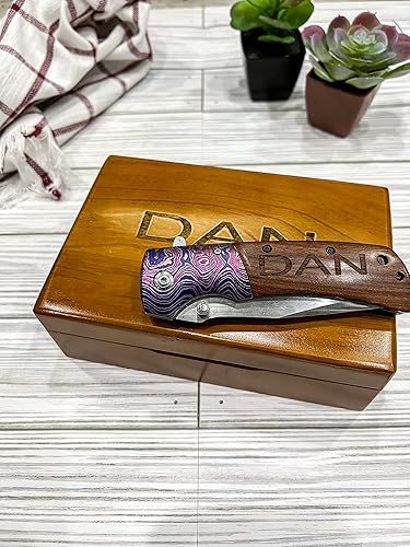 Miniatura 4 de Pocket Knife Gifts For Men Stainless Steel 5 Blade With Ultra-Secure  Comfortable Belt Clip Personalized Engraved Knive for Everyday Carry Groomsmen