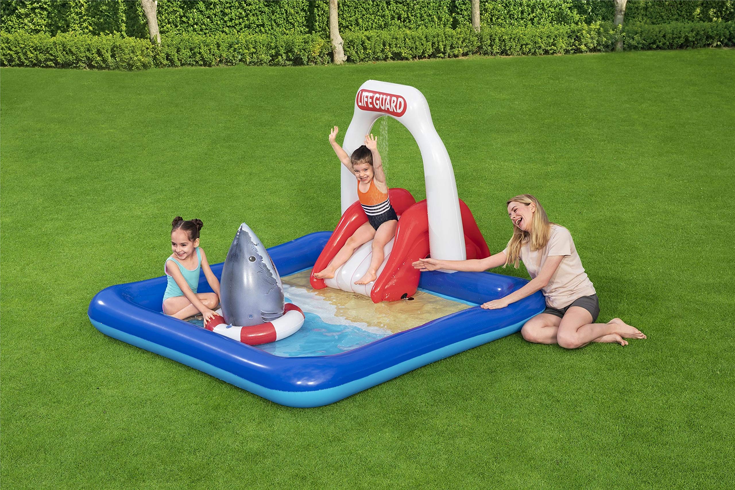 Bestway Wasserspielcenter Rettungsschwimmer, 234 x 203 x 129 cm, 65096, Color