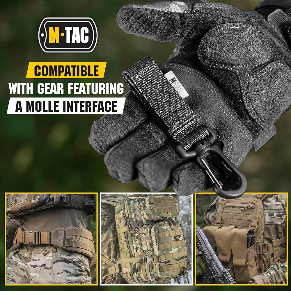 Amazon.com : M-Tac Key Holder for Belt With Carabiner Clip