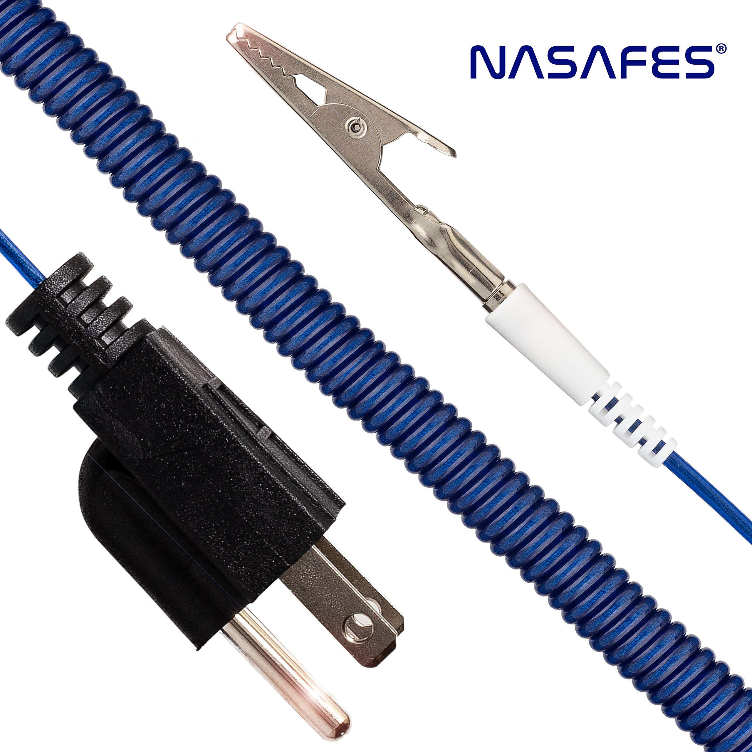 Anti Static Wrist Strap with 3Prong Plug Ground Wire Grounding Strap