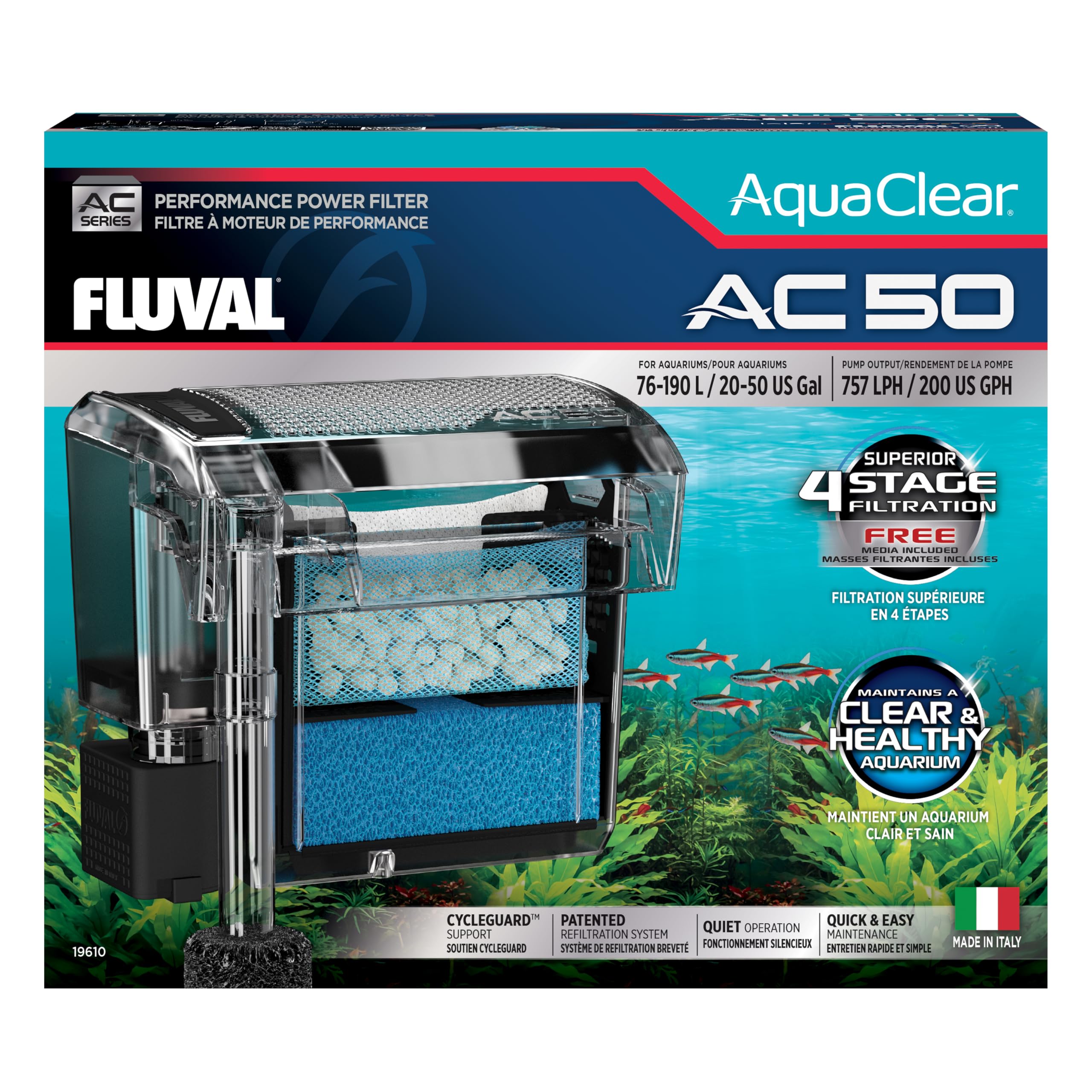 AC50 Power Filter, 20-50 US Gal / 76-190 L - Fluval USA (fluvalaquatics.com)
