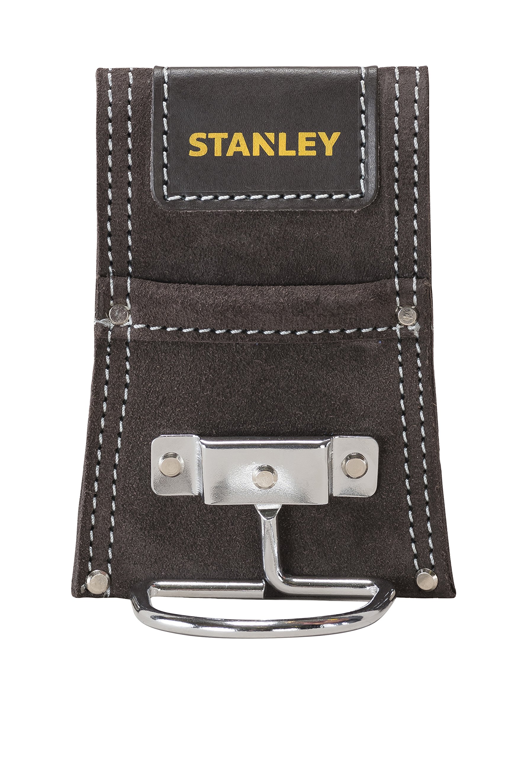 Stanley STST1-80119 Cintura in cuoio per foderi porta utensili & STST1-80117 Fodero porta martello in cuoio