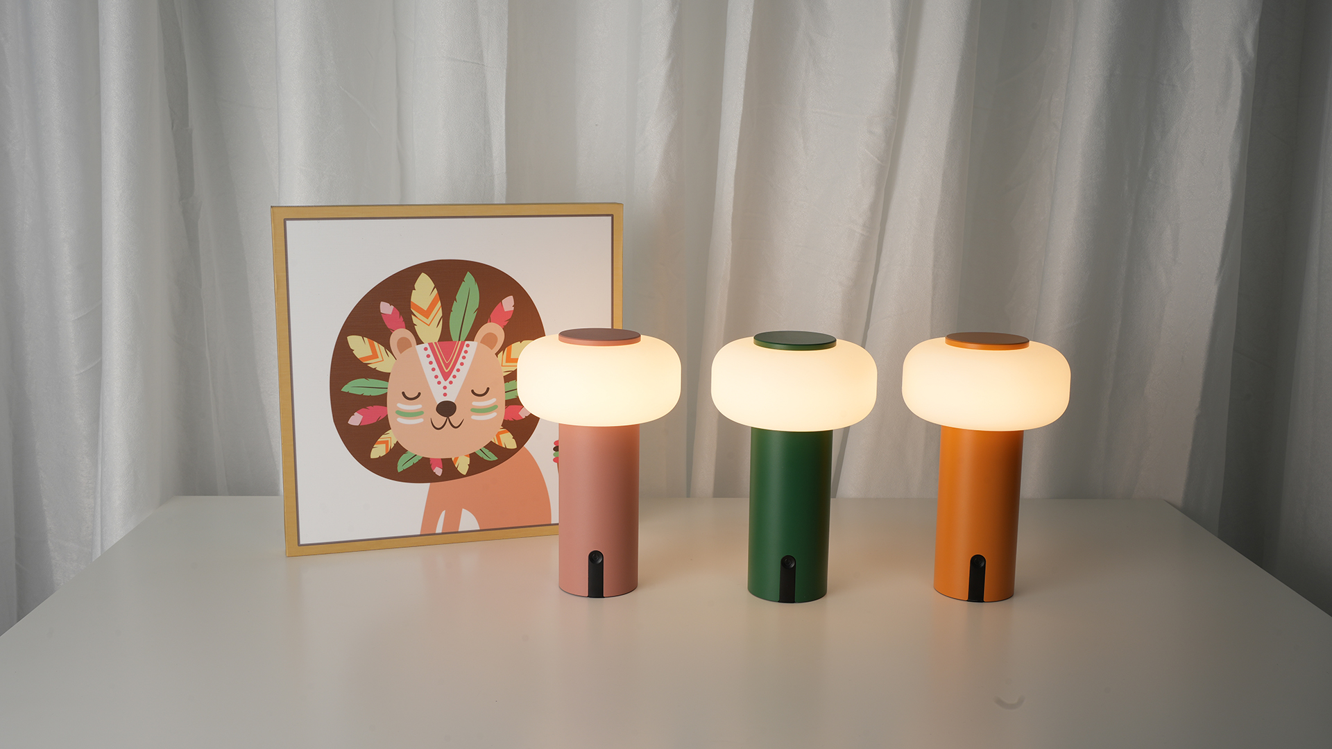 WEILAILUX Shower Lamp Waterproof, Outdoor Cordless Table Lamp