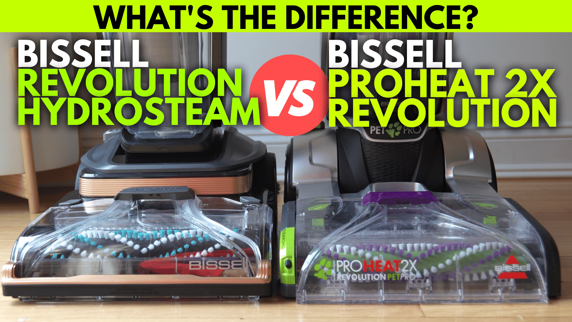 Prohea Watch BISSELL REVOLUTION HYDROSTEAM vs PROHEAT 2X REVOLUTION on Amazon Live