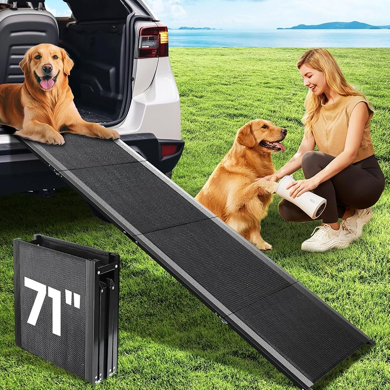 Rampa para Cães para Carro em Alumínio com Superfície Antiderrapante PALATALA 180 cm, 1 Unidade