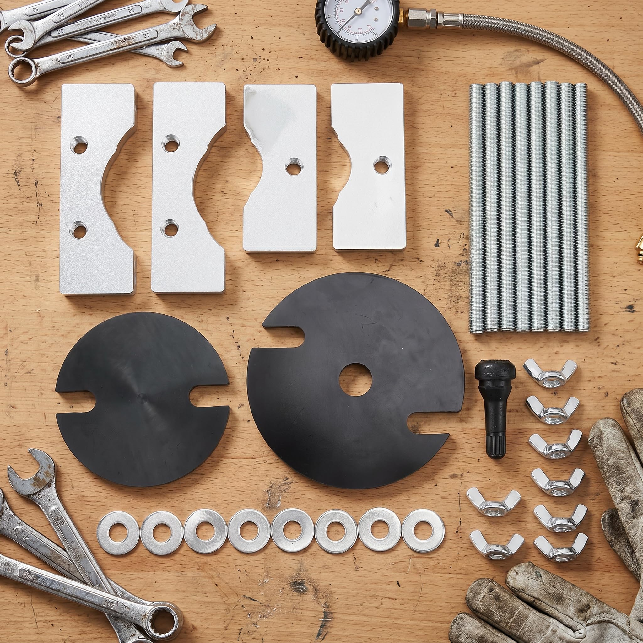Aramox Kit de Débosselage d'échappement 2 Temps, Outil Métallique pour Te TC 125 250 300, Entretien Facile pour la Réparation de Motos