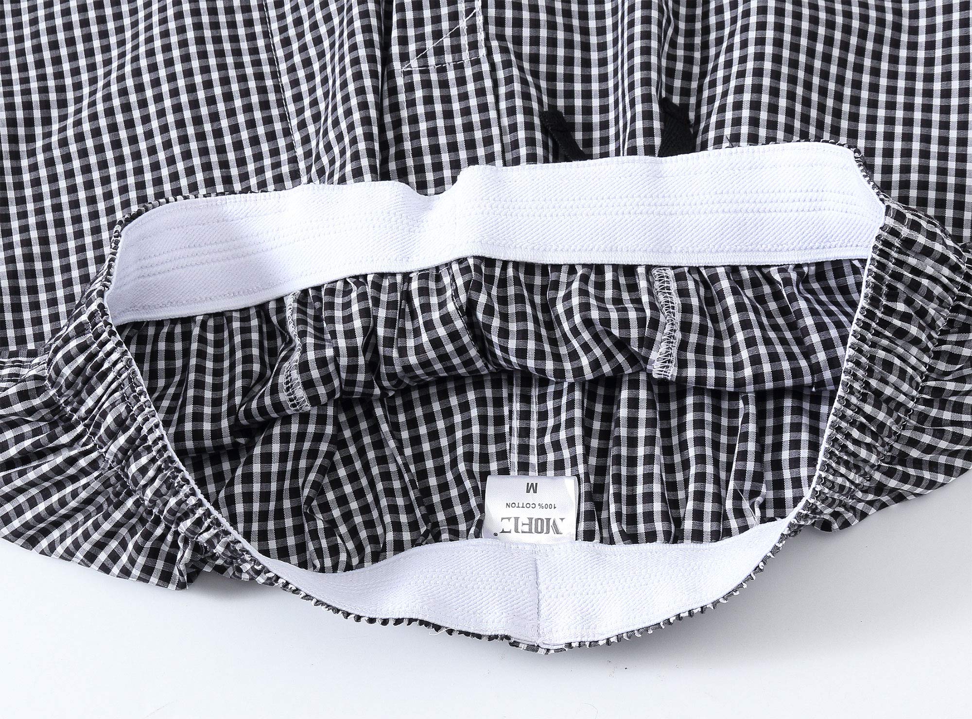 MoFiz Hommes Bas de Pyjama Coton Shorts à Carreaux Maison Pyjacourt de Nuit & de Détente avec Poches Lot de 2