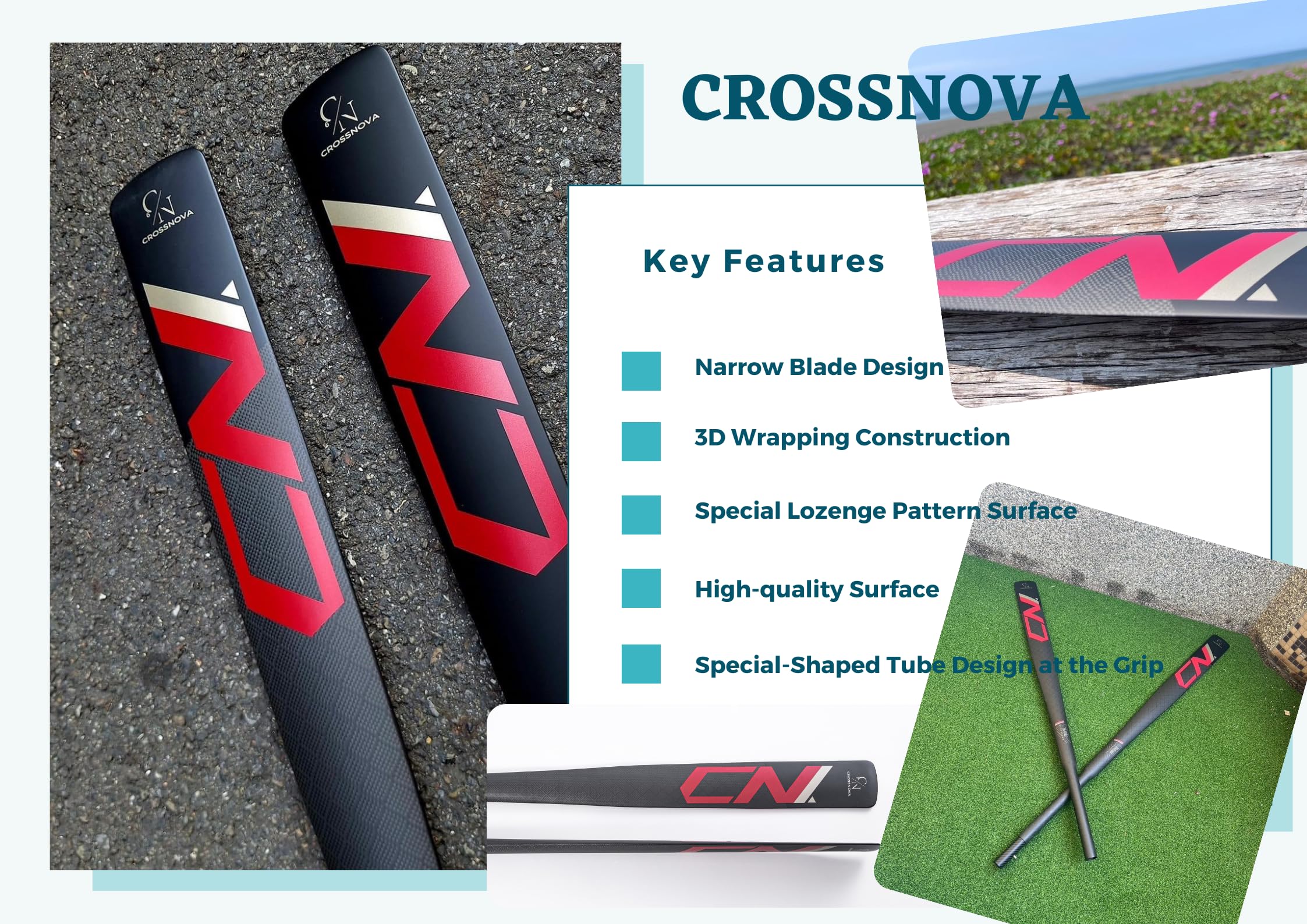 Amazon | CROSSNOVA グリーンランドパドル 220cm【超軽量