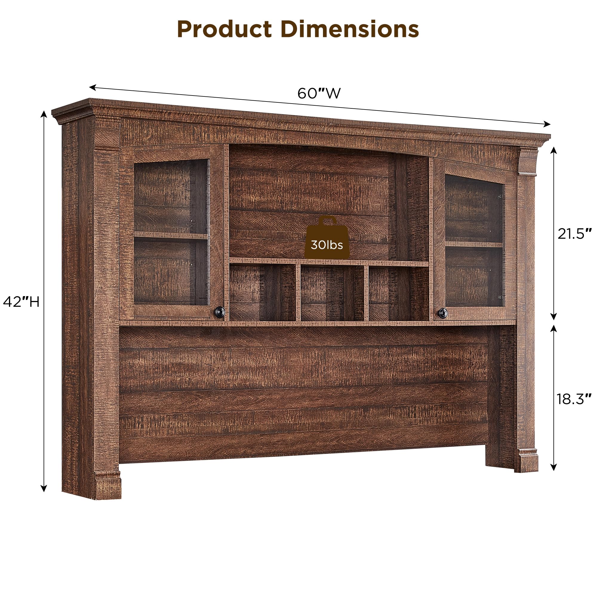 Amazon.com: OKD Farmhouse Hutch for 60