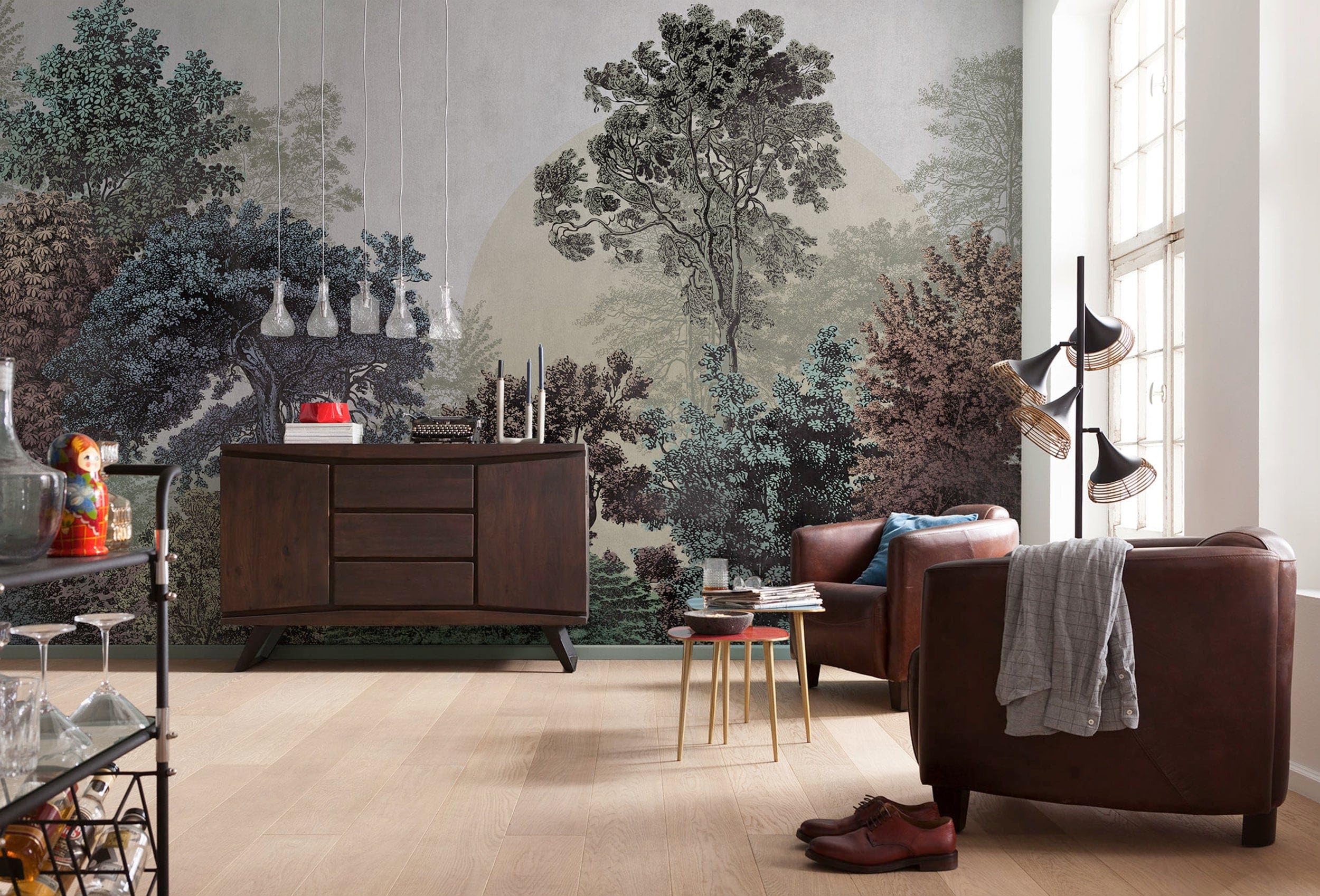 Komar Non-Woven Photo Wallpaper, Bois Brumeux, Size: 400 x 250 cm (Width x Height), Wallpaper, Design, Living Room - Image 2