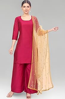 Women's Net sequence Embroidered Full Size Dupatta