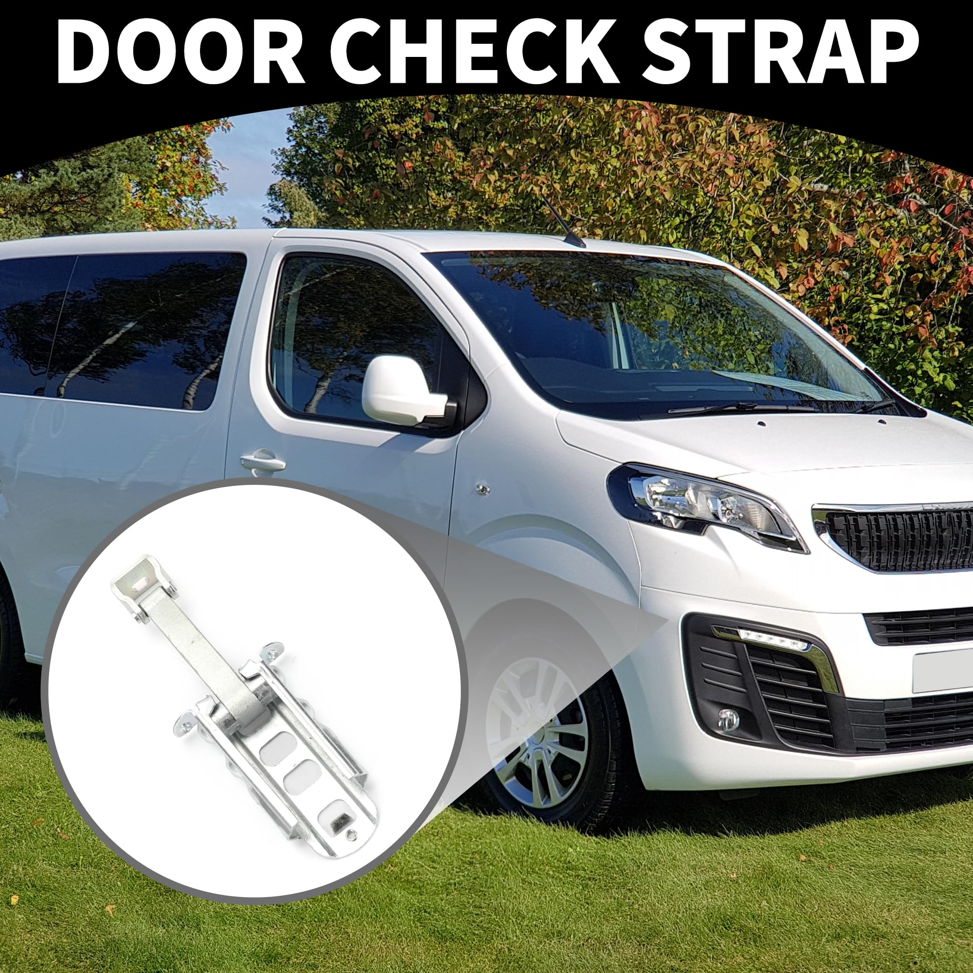 Partuto Door Check Strap Stopper Limiter No.A9067200316 - for Mercedes Sprinter 2006-on Metal Silver Tone 1Pc - Image 3