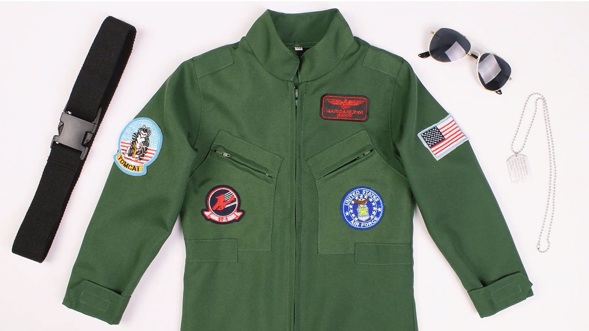Disfraz infantil piloto de combate talla 3-4 años miniatura 7