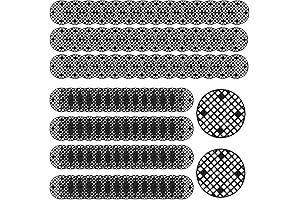 Bonsai Mesh Screen: 100-Piece Plastic Drainage Insert for Flower Pots, Preventing Soil Loss (1.8" Black)