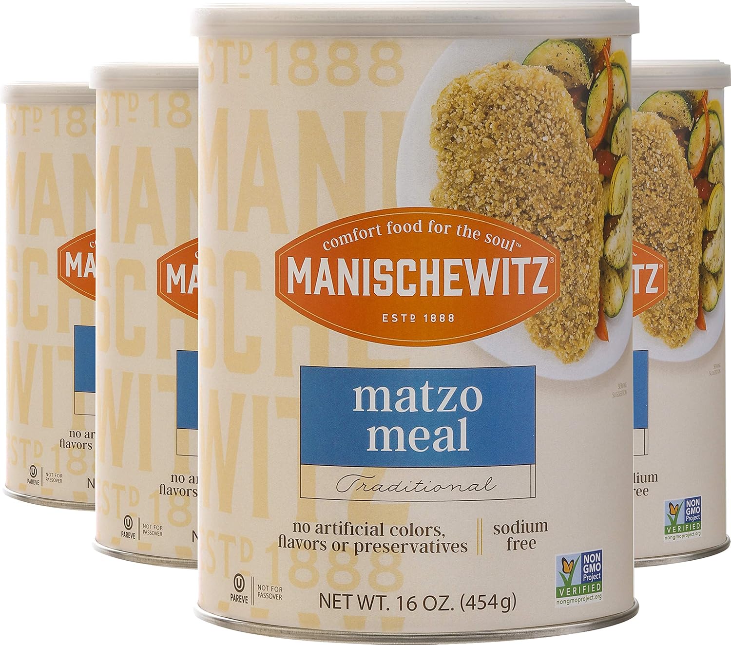 MANISCHEWITZ Whole Grain Matzo Meal, 16 Ounce (Pack of 4) Buy Online