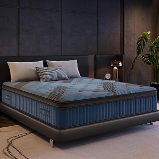 inight Queen Mattress, 12 Inch Queen size Mattresses in a Box, Durable Hybrid Mattress with Gel Memory Foam & Pocket Springs, Medium Firm Feel, Pressure Relief, Cooling, Edge Support, Motion Isolation - Amazon product rated Grade A