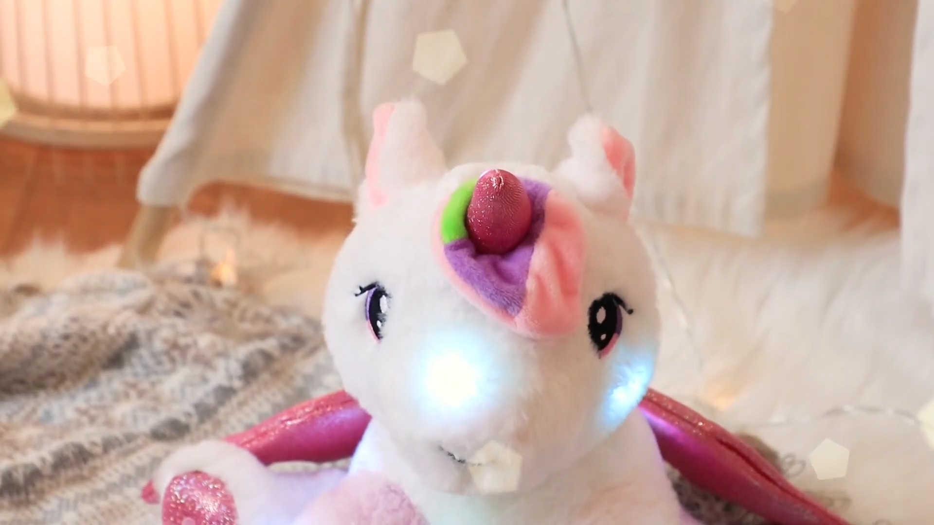 Amazon.com: Hopearl LED Musical Stuffed Unicorn Adorable Lighting